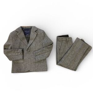 NWT- Janie and Jack Herringbone Suit Set